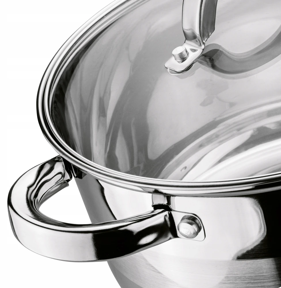 INDUKCINĖ DUJINĖ Plieninė VIRTUVĖ Dangtis Tadar Roger II 4,4 l 22cm