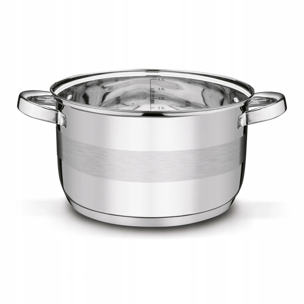 INDUKCINĖ DUJINĖ Plieninė VIRTUVĖ Dangtis Tadar Roger II 4,4 l 22cm