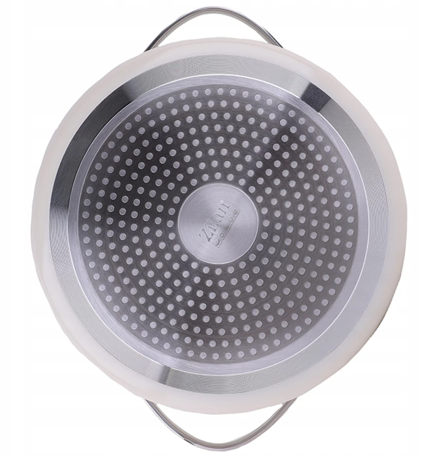 INDUKCINĖ PUODYNĖ NELIMPANČIOS KROSTELĖ ZILAN rusvai gelsvas Chef 24cm, 5,2L