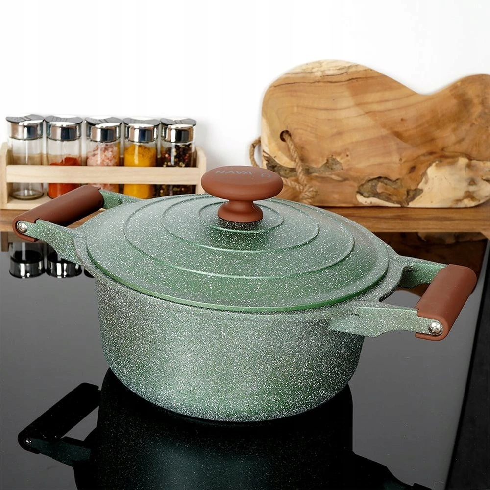 INDUKCINIS GRANITINIS PUODAS 24cm SU DANČIU OLDMAN 4.4L 24cm