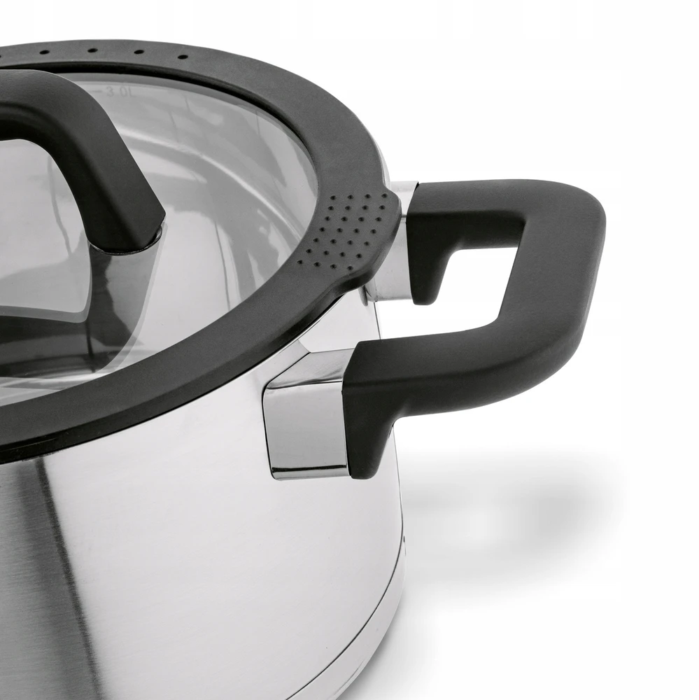 INDUKCINIS PUODAS Plienas, NERŪDIJAMAS, Tvirtas dujinis Starke Pro Rigor 3.3L 20cm