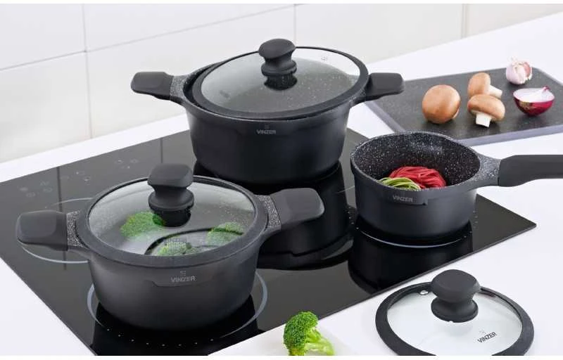 Indukcinis puodas su dangčiu Vinzer Kuro 50427, Ø20 cm