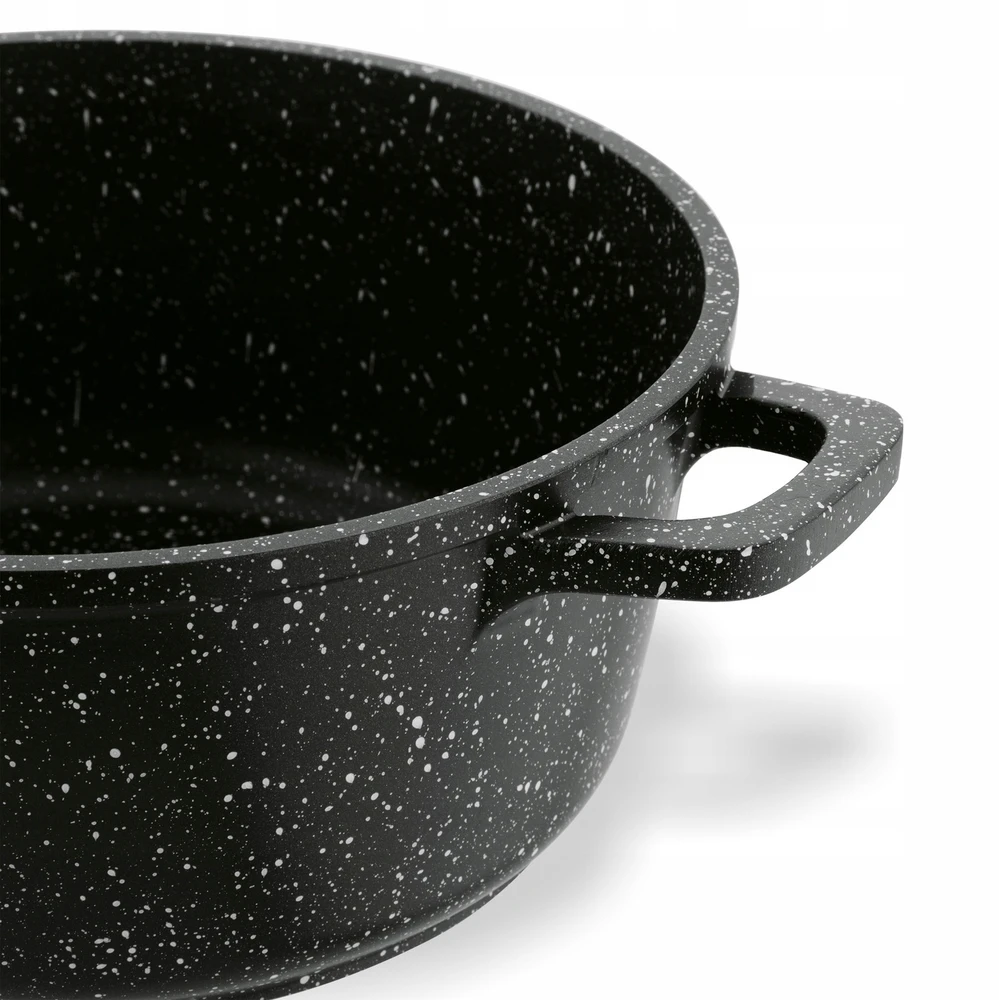 Indukcinis PUODAS su dangčiu, skirtas Konighoffer Pollo Juodas OVEN 1,2 l 16cm