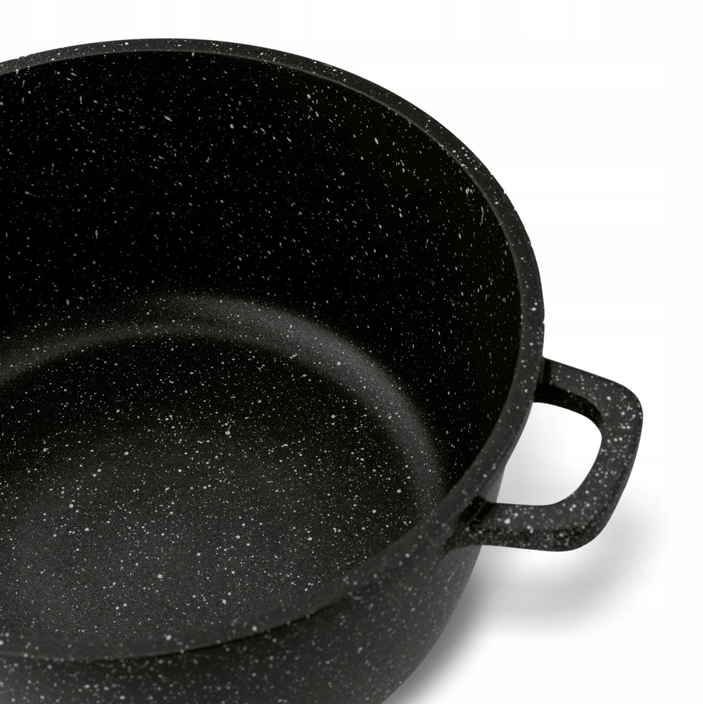 Indukcinis PUODAS su dangčiu, skirtas Konighoffer Pollo Juodas OVEN 1,2 l 16cm