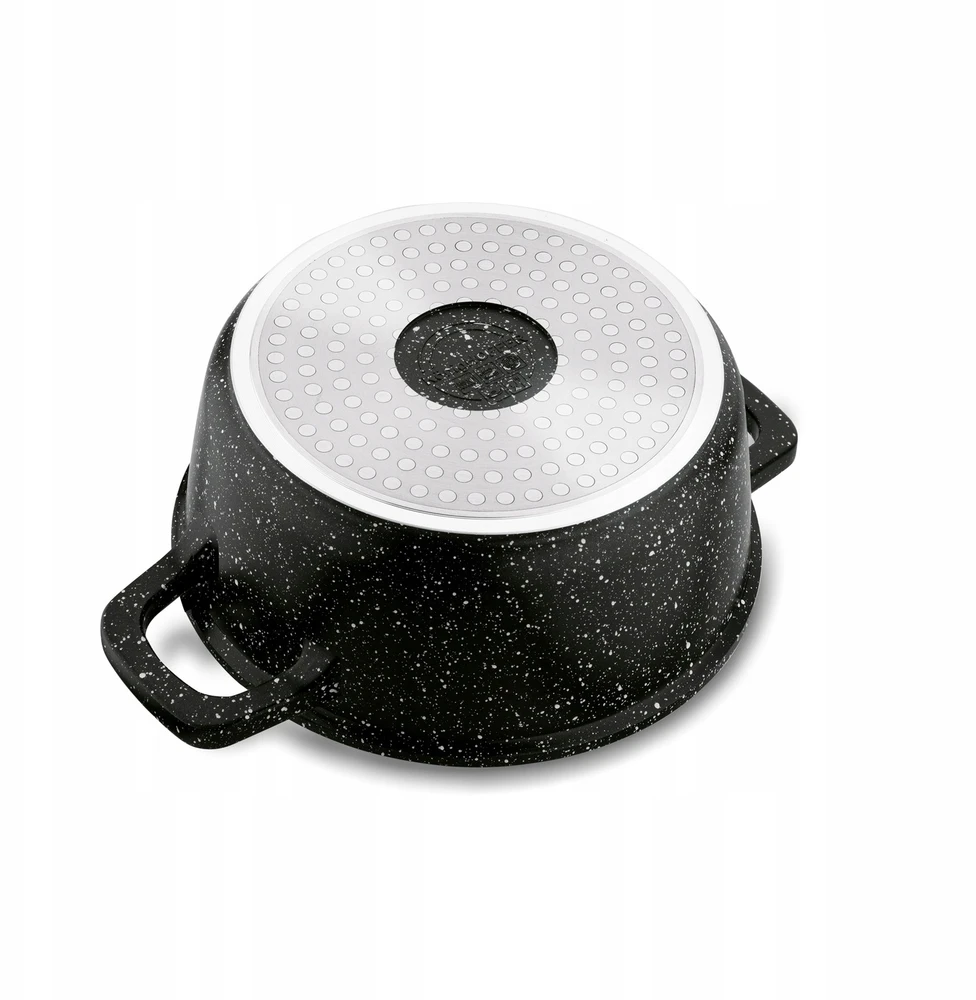 Indukcinis PUODAS su dangčiu, skirtas Konighoffer Pollo Juodas OVEN 1,2 l 16cm