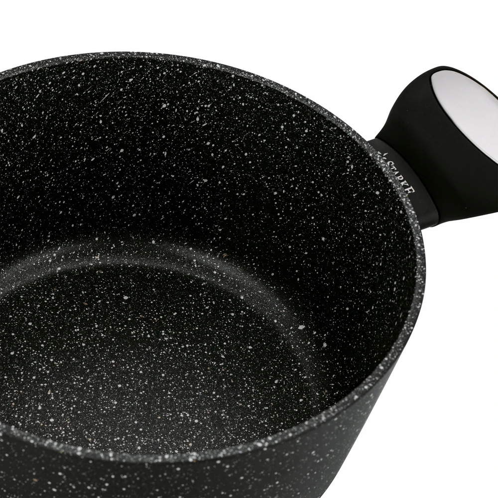 indukcinis puodas su dangteliu, marmuras, SOLID Starke Pro Strappo Marble 6 l