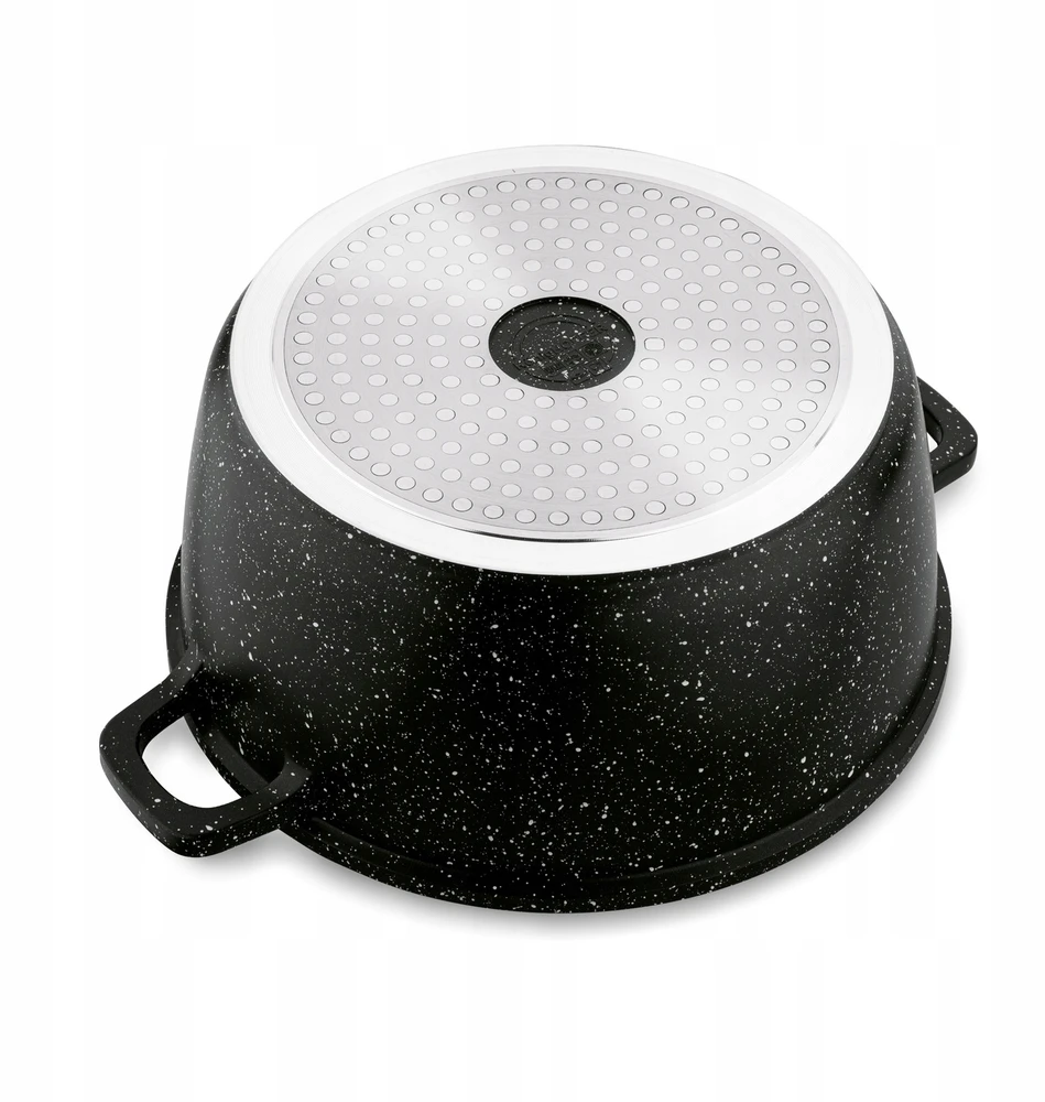 INDUKCINIS puodo dangtis KIETOS DUJOS Konighoffer Pollo Juodas 4,5l 24cm