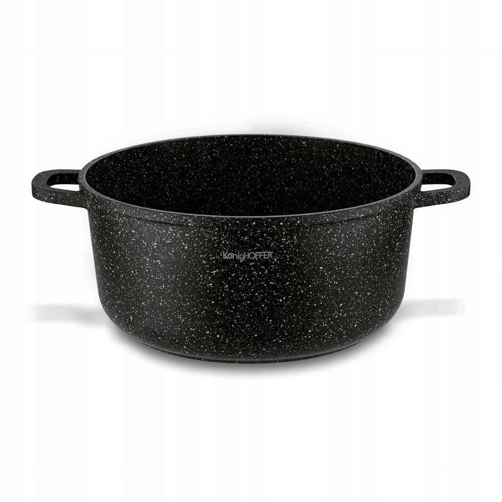 INDUKCINIS puodo dangtis KIETOS DUJOS Konighoffer Pollo Juodas 4,5l 24cm