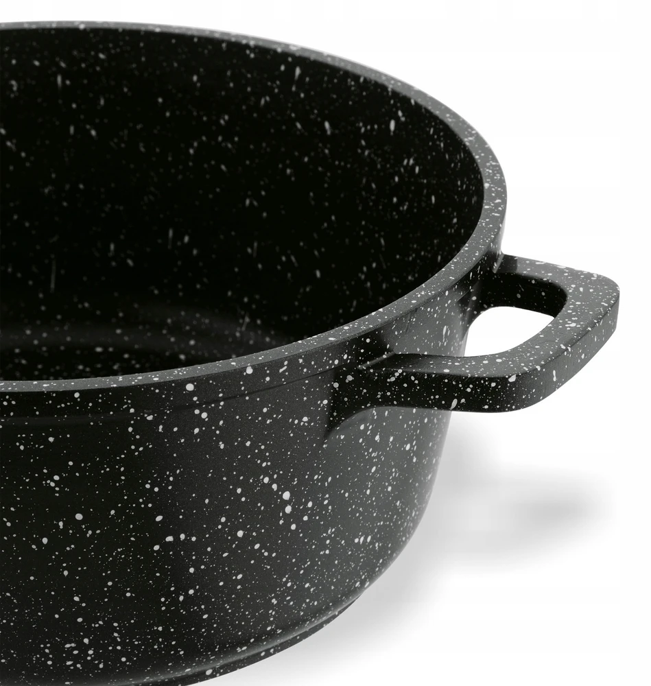 INDUKCINIS puodo dangtis KIETOS DUJOS Konighoffer Pollo Juodas 4,5l 24cm
