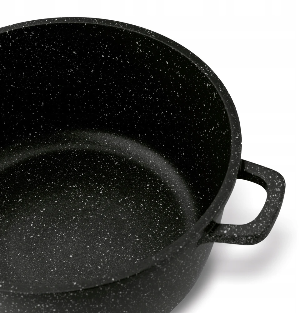 INDUKCINIS puodo dangtis KIETOS DUJOS Konighoffer Pollo Juodas 4,5l 24cm
