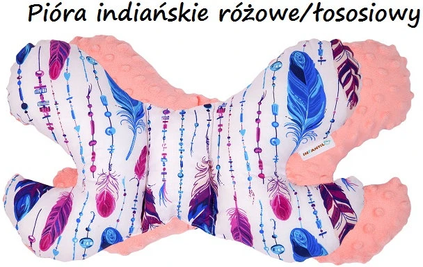 Infantilo ANTI-SHOCK MINKY PAGALVĖ, DRUGELIO GALVOS ATRAŠTA