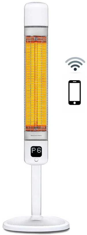 4IQ Infraraudonųjų spindulių šildytuvas “Mila-WiFi” 2500W, baltas
