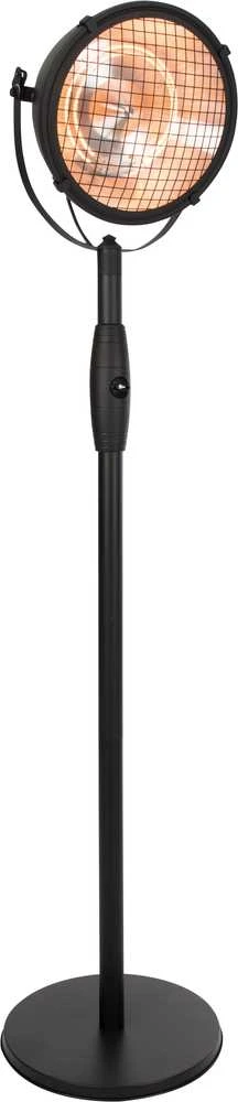 SUNRED® Indus Bright pastatomas infraraudonųjų spindulių terasos šildytuvas RSS19, 2100 W, Juodas