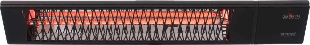 SUNRED | Šildytuvas | PRO25W-SMART, „Triangle Dark“ išmanioji siena | Infraraudonųjų spindulių | 2500 W | Juodas | IP55
