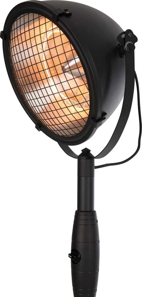 SUNRED® Indus Bright pastatomas infraraudonųjų spindulių terasos šildytuvas RSS19, 2100 W, Juodas