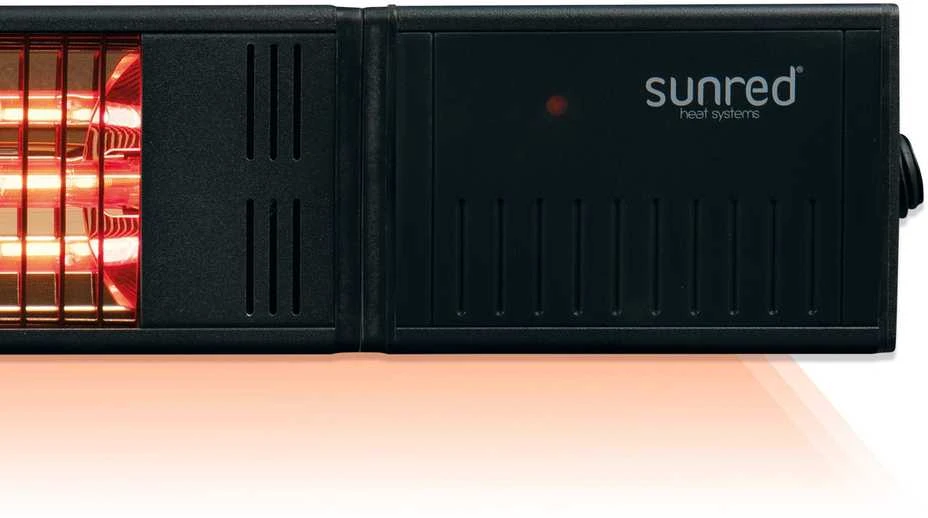 SUNRED | Šildytuvas | RDS-15W-B, Fortuna Wall | Infraraudonųjų spindulių | 1500 W | Juodas | IP55