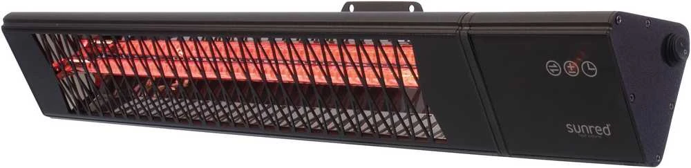 SUNRED | Šildytuvas | PRO25W-SMART, „Triangle Dark“ išmanioji siena | Infraraudonųjų spindulių | 2500 W | Juodas | IP55