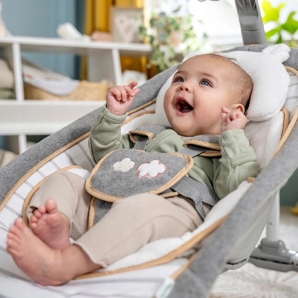 Ingenuity Gultukas-supynės Bright Starts Boutique Collection, Rocking Seat - Bella Teddy