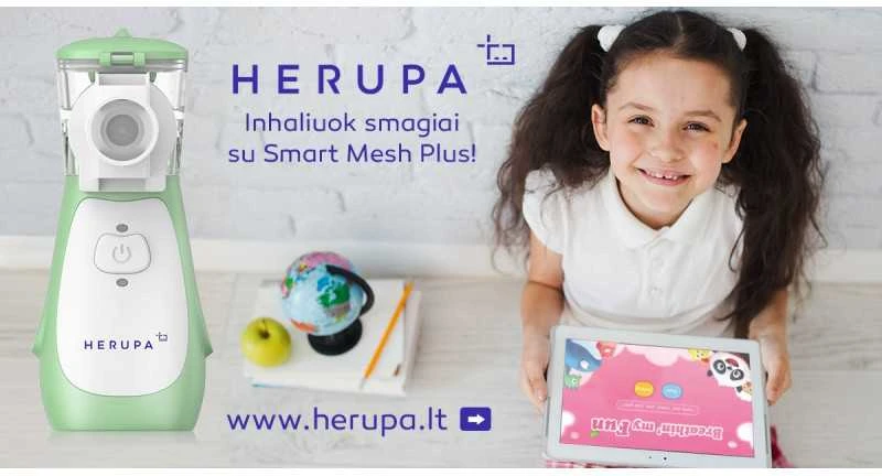 Inhaliatorius Herupa Smart Mesh Plus (su App)