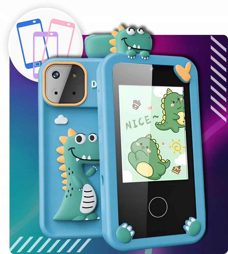 Innexo Telefonas vaikams Žaislas Žaislas Mobilusis Telefonas Fotoaparatas Žaidimai ir nemokami