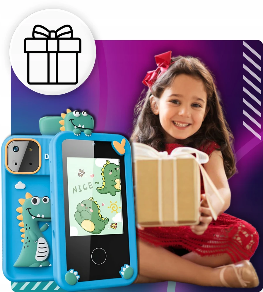 Innexo Telefonas vaikams Žaislas Žaislas Mobilusis Telefonas Fotoaparatas Žaidimai ir nemokami