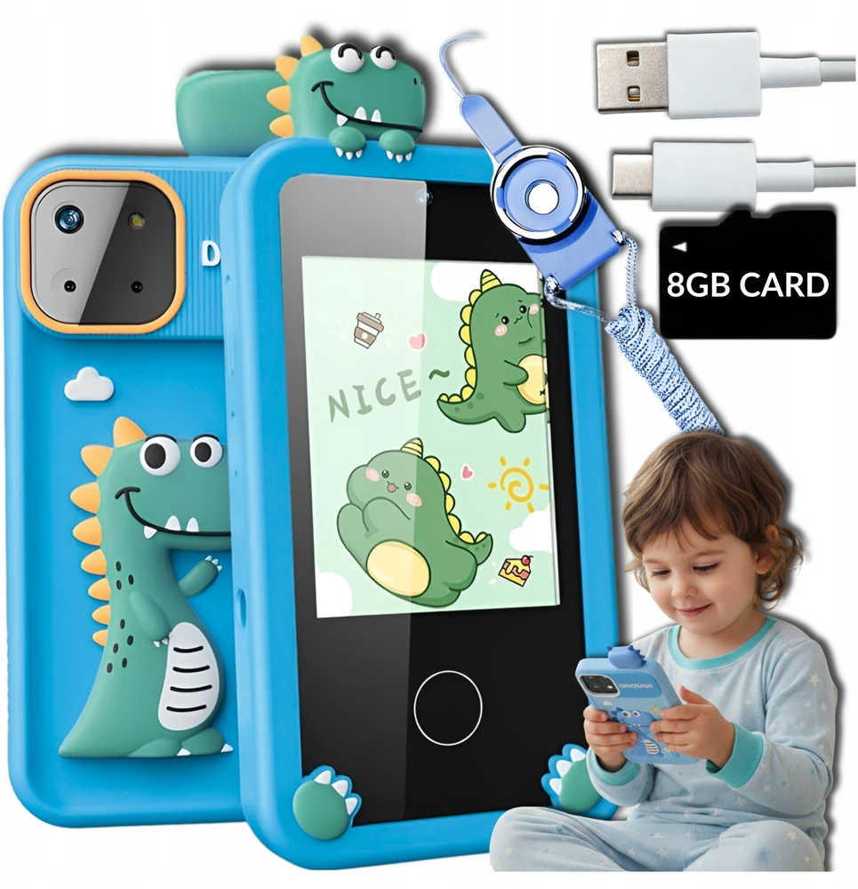 Innexo Telefonas vaikams Žaislas Žaislas Mobilusis Telefonas Fotoaparatas Žaidimai ir nemokami