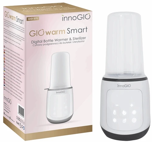 INNOGIO butelių šildytuvas su GIOwarm Smart GIO-371 sterilizatoriumi