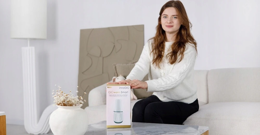 INNOGIO butelių šildytuvas su GIOwarm Smart GIO-371 sterilizatoriumi