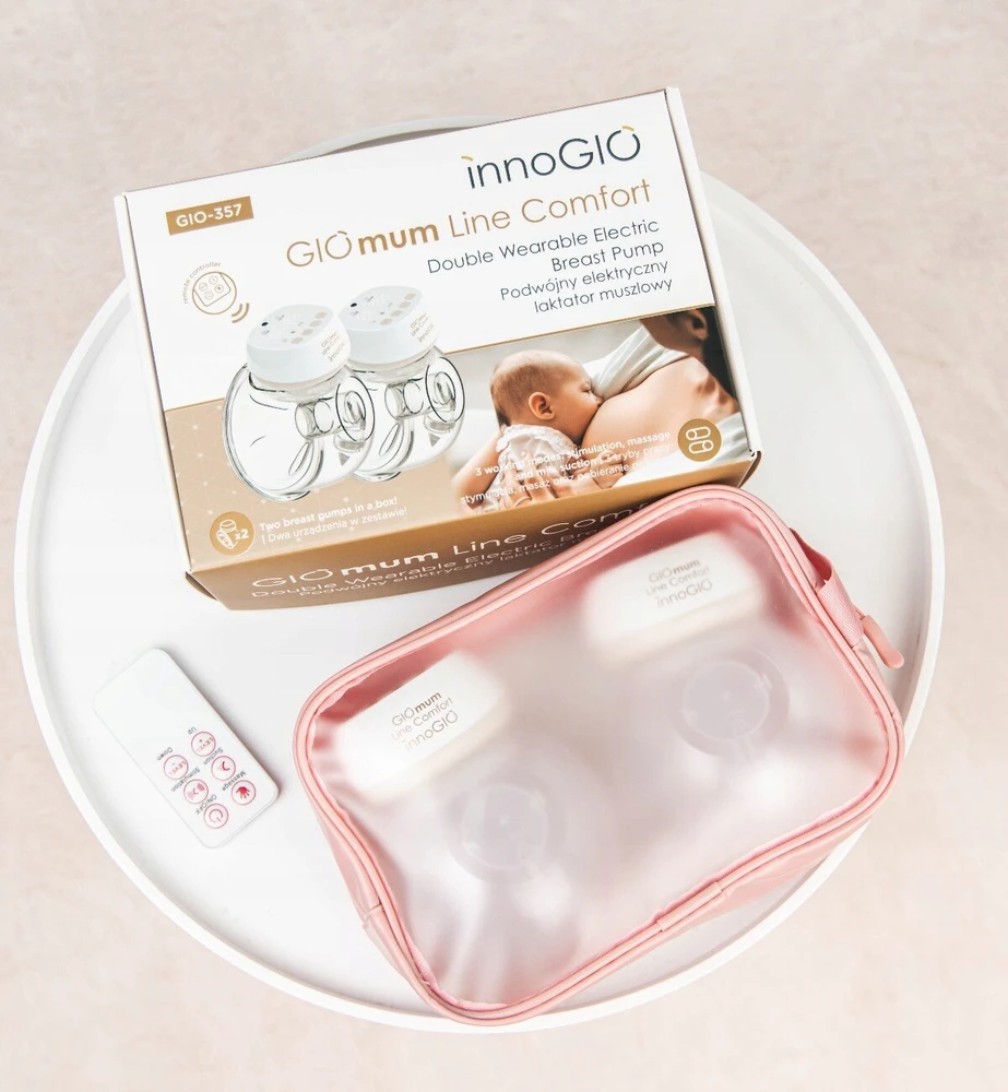 INNOGIO GIO-357 GIOmum Line Comfort dvigubo apvalkalo pientraukis su nuotolinio valdymo pultu
