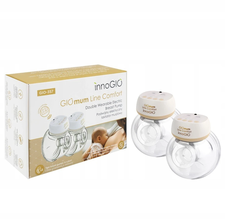 INNOGIO GIO-357 GIOmum Line Comfort dvigubo apvalkalo pientraukis su nuotolinio valdymo pultu