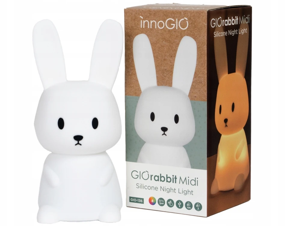 InnoGiO naktinė lempa triušis GIOrabbit Midi GIO-136
