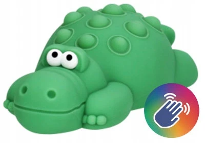 Innogio Lampka Nocna dla Dzieci LED Silikonowa Krokodyl Fidget Toy RGB Dotykowa USB