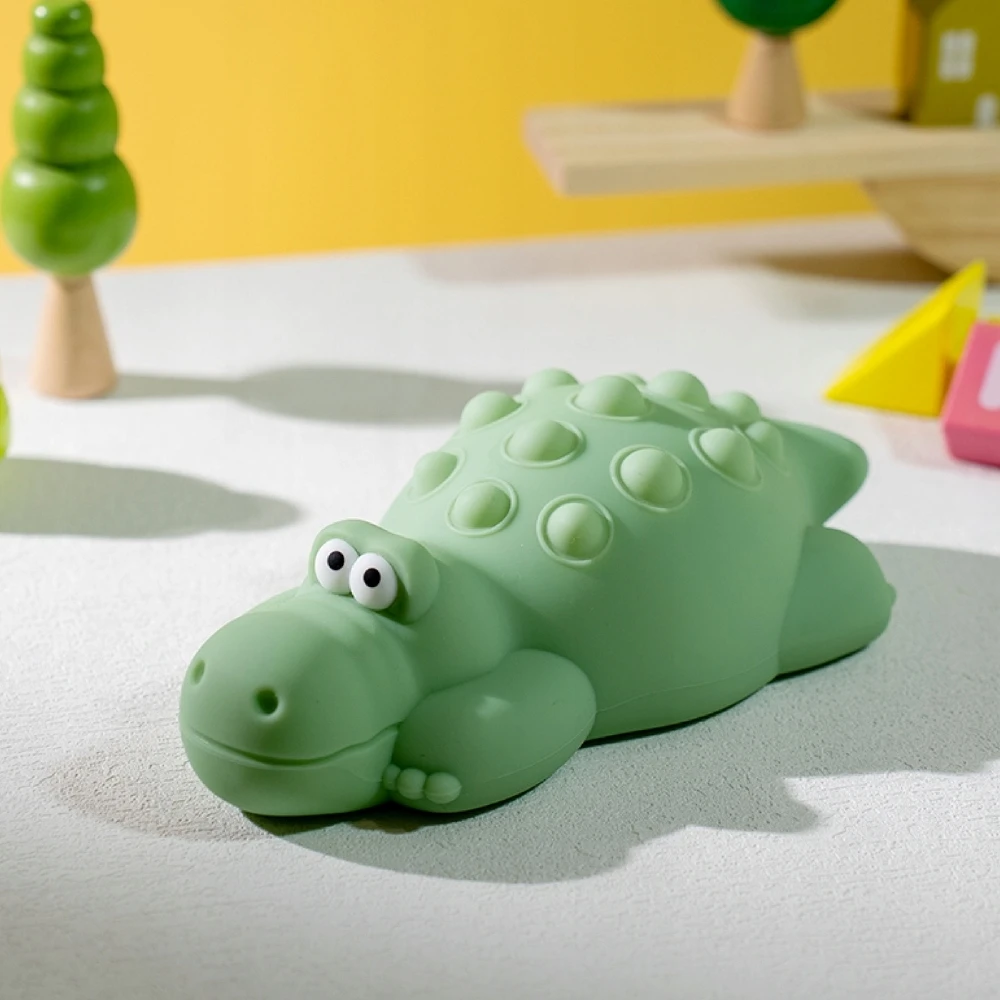 Innogio Lampka Nocna dla Dzieci LED Silikonowa Krokodyl Fidget Toy RGB Dotykowa USB