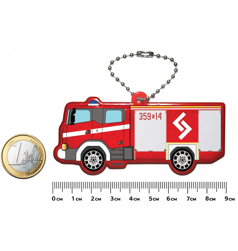 Insafe Raktų pakabukas raktų pakabukas šviesą atspindintis įtaisas atšvaitas pakabukas ugniagesių komanda