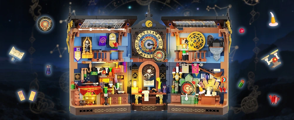 Insoon BLOCKS HOUSE KNYGŲ KOLEKCIJA MAGIŠKĖ ASTROLOGIJA ALCHEMIJA 935 vnt.