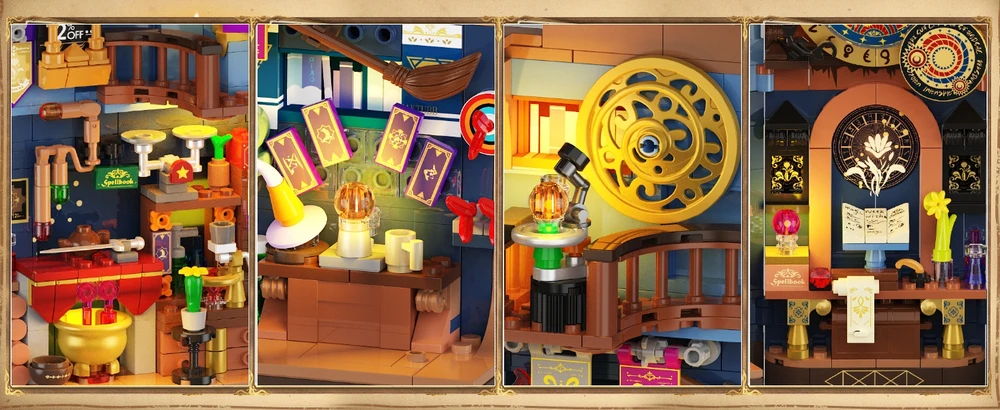 Insoon BLOCKS HOUSE KNYGŲ KOLEKCIJA MAGIŠKĖ ASTROLOGIJA ALCHEMIJA 935 vnt.