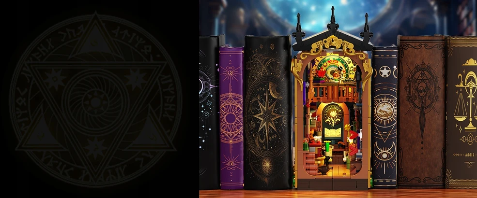 Insoon BLOCKS HOUSE KNYGŲ KOLEKCIJA MAGIŠKĖ ASTROLOGIJA ALCHEMIJA 935 vnt.
