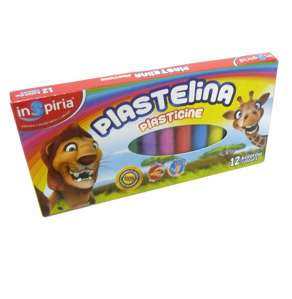 Schemat Inspiria plastelino rinkinys vaikams, 12 spalvų