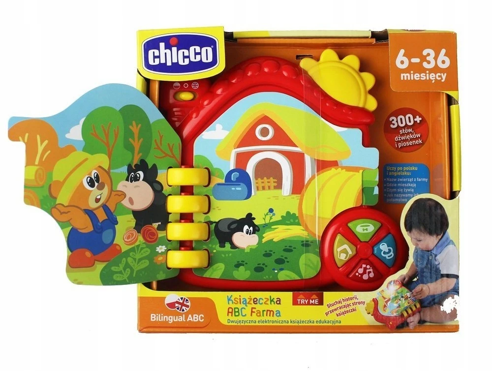 Interaktyvi knyga vaikams Chicco Ūkis, 145607