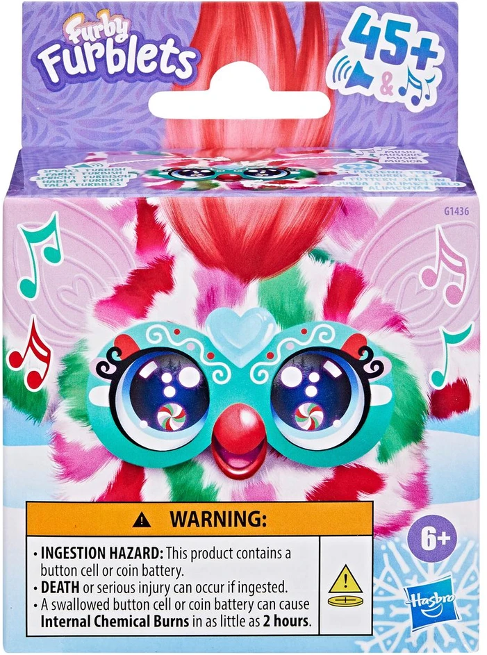 FURBY interaktyvus pliušinis žaislas „Furblet Pep Mint“ 5 cm