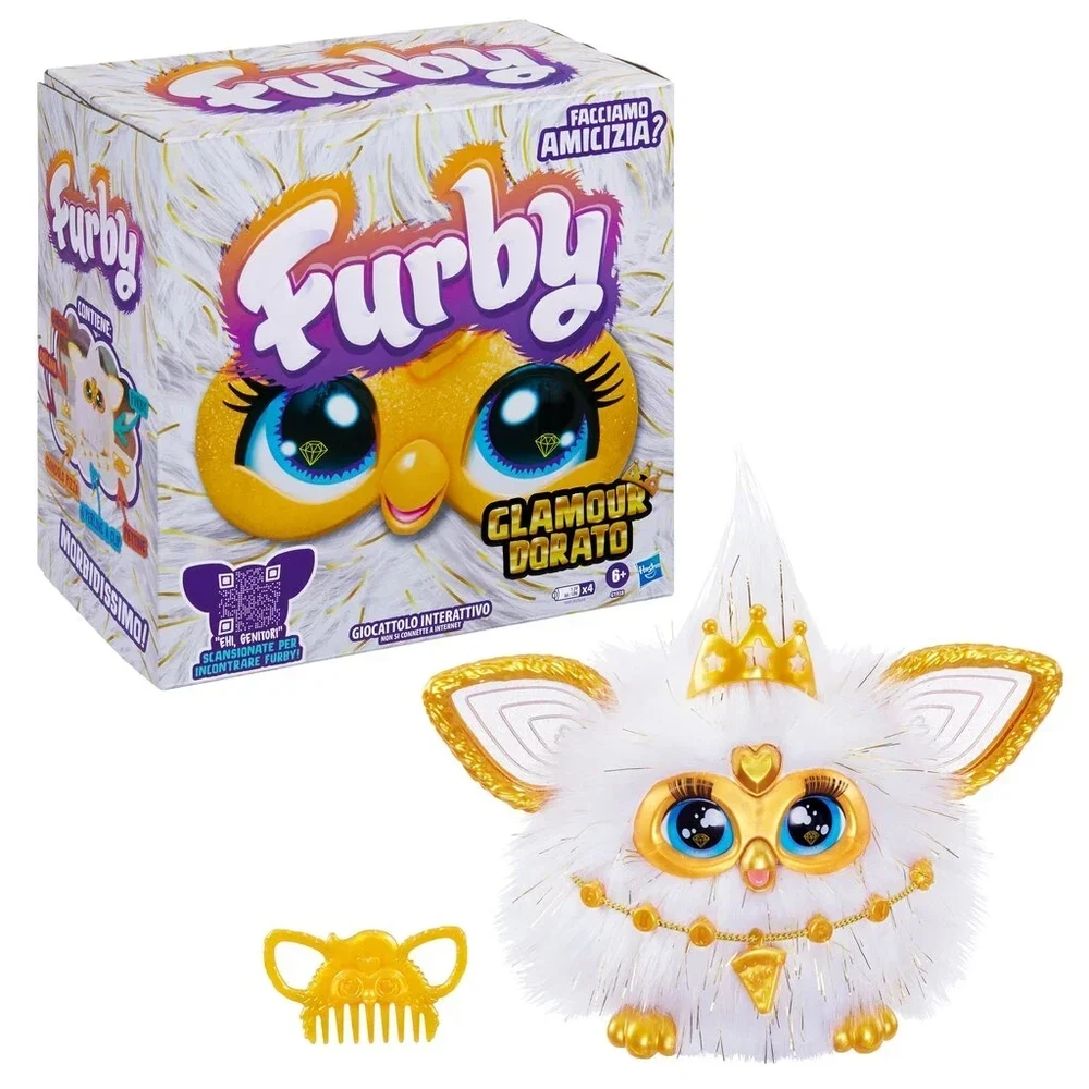 Minkštas interaktyvus žaislas Furby Gold Glam