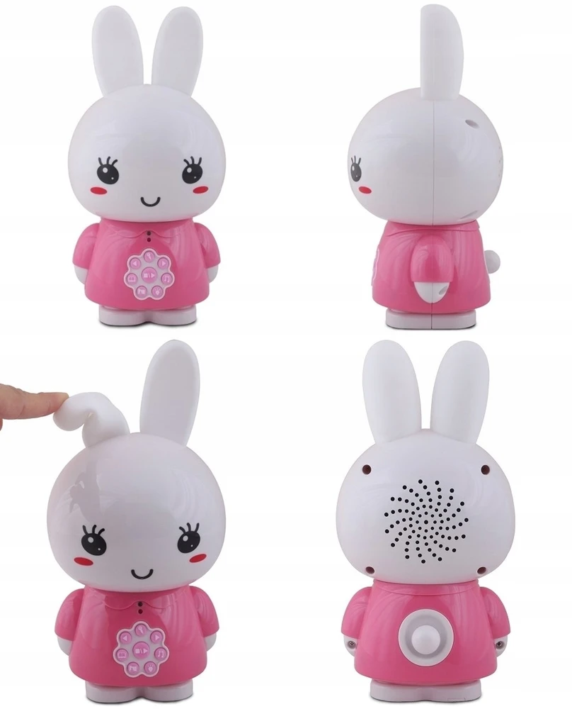 Interaktyvus žaislas su garsiakalbiu Alilo Big Bunny, rožinis
