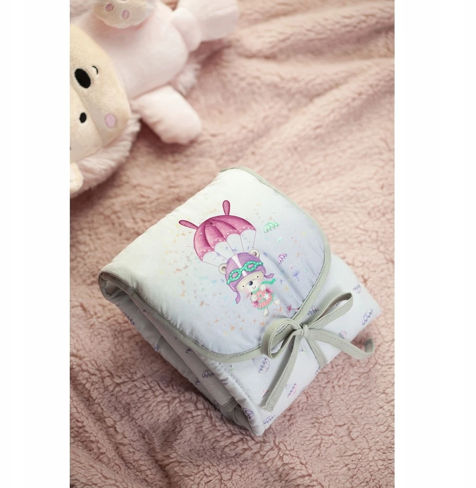 Interbaby Travel Changing Mat 45x75 Rožinė Bear