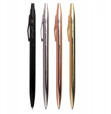 Interdruk Długopis Metalowy Slim Satin Gold