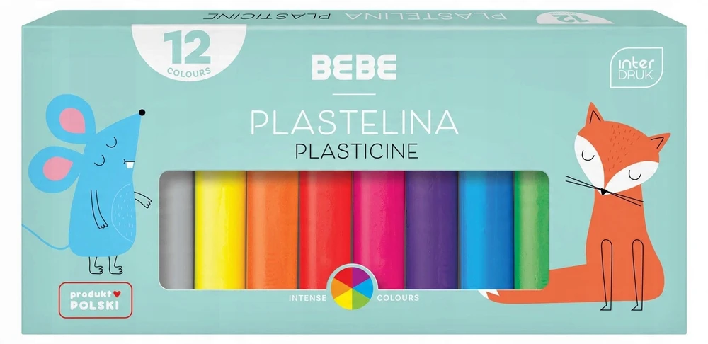 Interdruk Plastelinos rinkinys vaikams, 12 spalvų