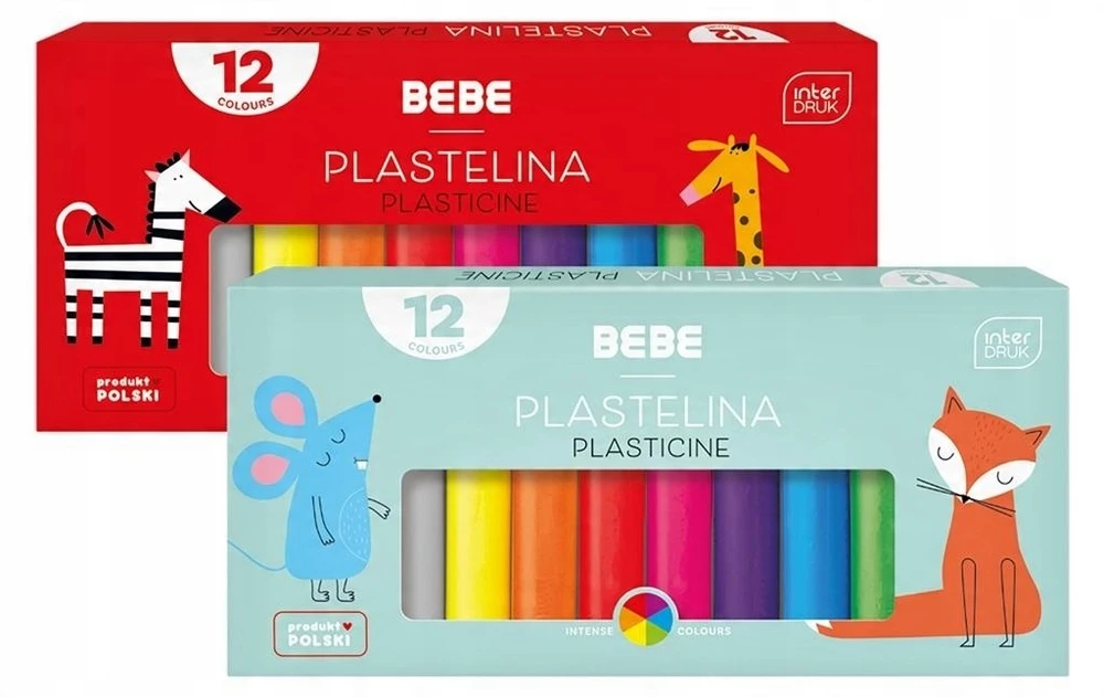 Interdruk Plastelinos rinkinys vaikams, 12 spalvų