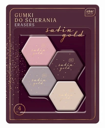 Interdruk Satin Gold trintukai, 4 vnt., įvairių spalvų