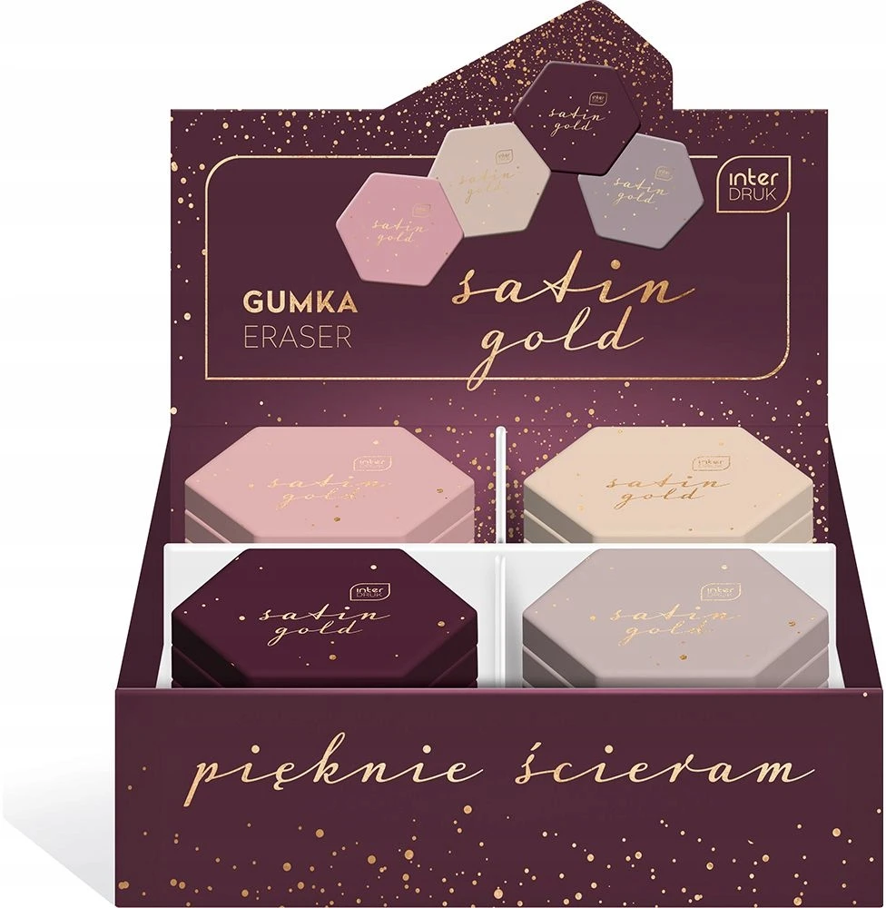 Interdruk Stilinga trintukas "satin Gold" su aukso detalėmis, 4 dizainai