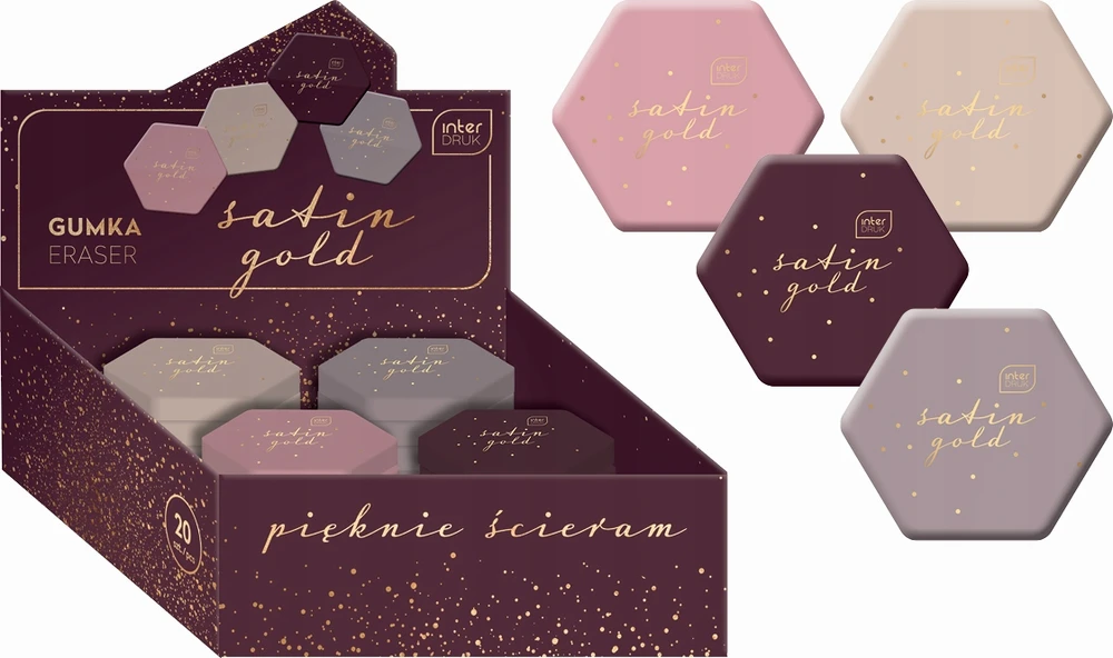 Interdruk Stilinga trintukas "satin Gold" su aukso detalėmis, 4 dizainai
