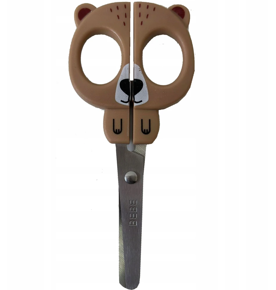 Interdruk Suapvalintos nerūdijančio plieno metalinės mokyklinės žirklės, 13 cm